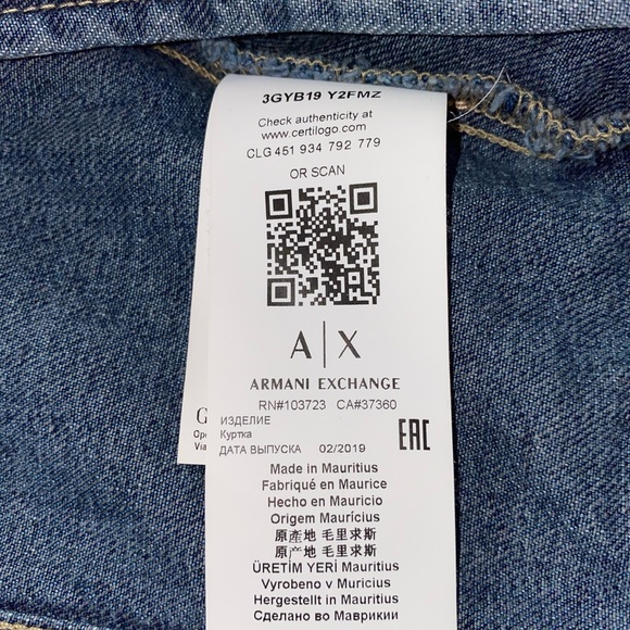 Armani exchange Women’s Jean Jacket - Picture 2 of 4